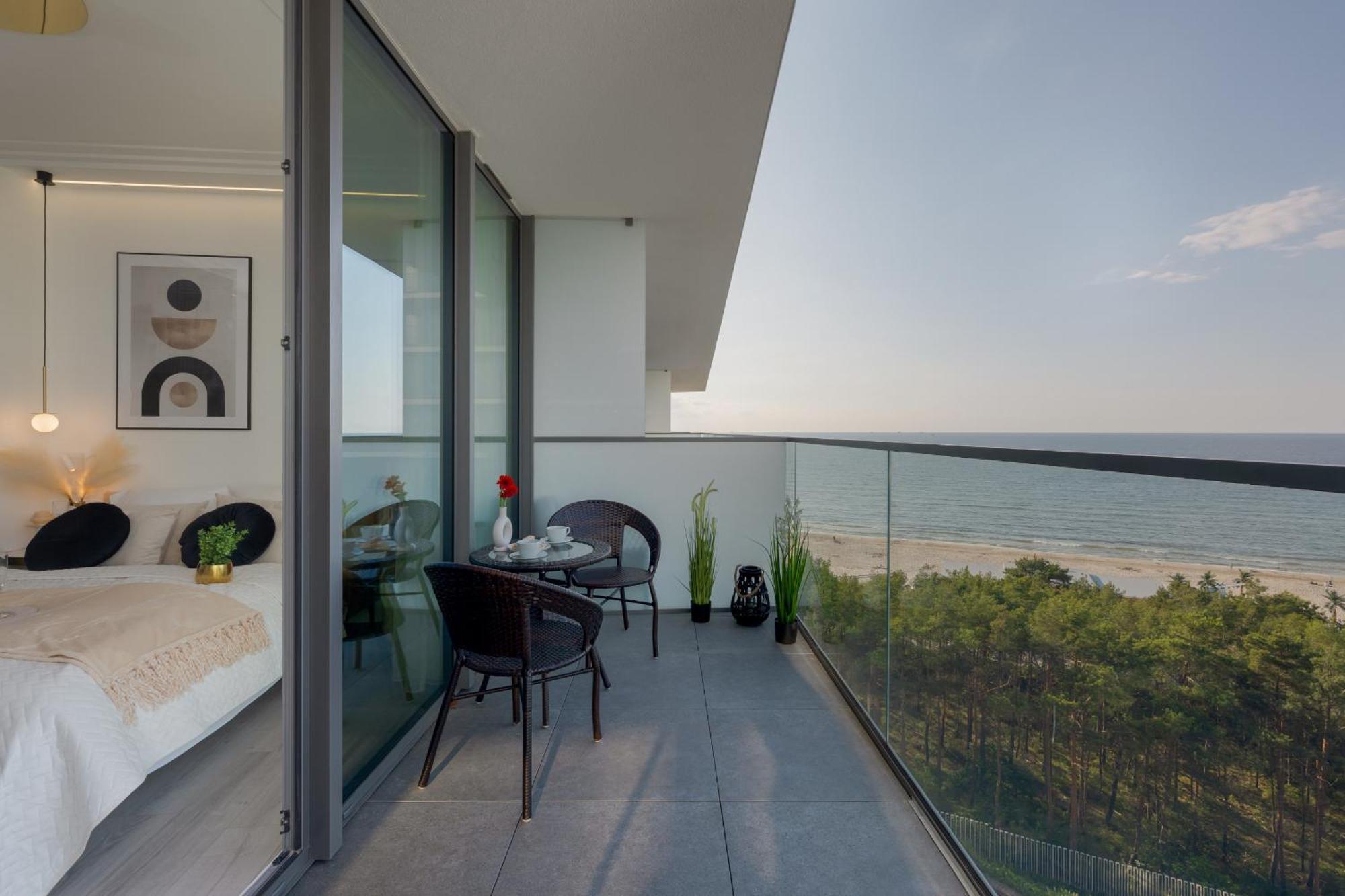 Royallux Apartment Waves Resort & Spa - Sea View From Balcony By Renters Prestige 米兹多洛杰 外观 照片