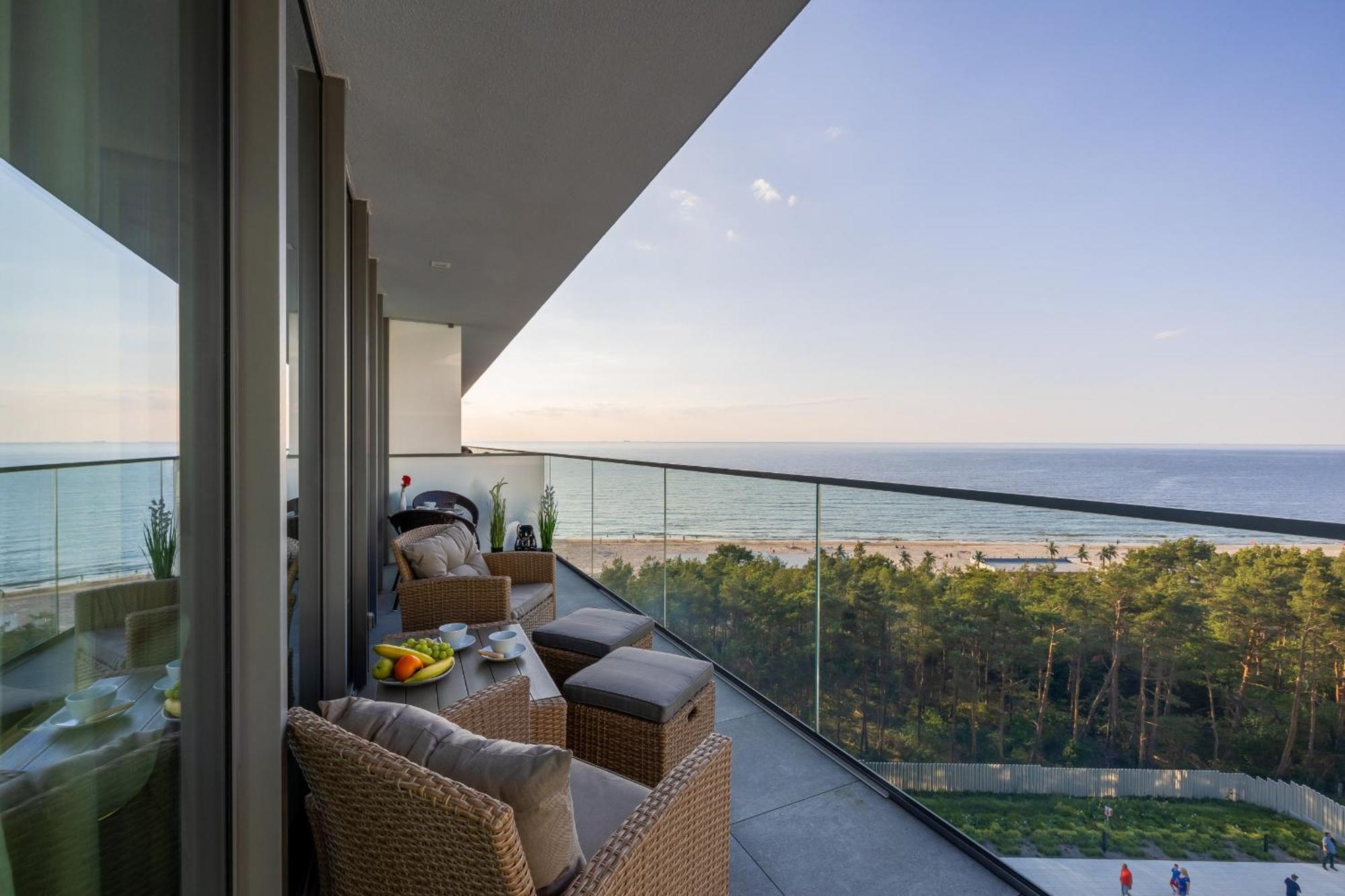 Royallux Apartment Waves Resort & Spa - Sea View From Balcony By Renters Prestige 米兹多洛杰 外观 照片